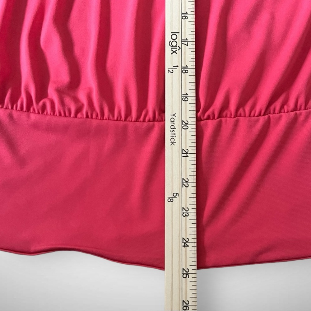 BOSTON PROPER Raspberry Halter Banded-Bottom Mock Neck Knit Top XL | EUC - Picture 11 of 11